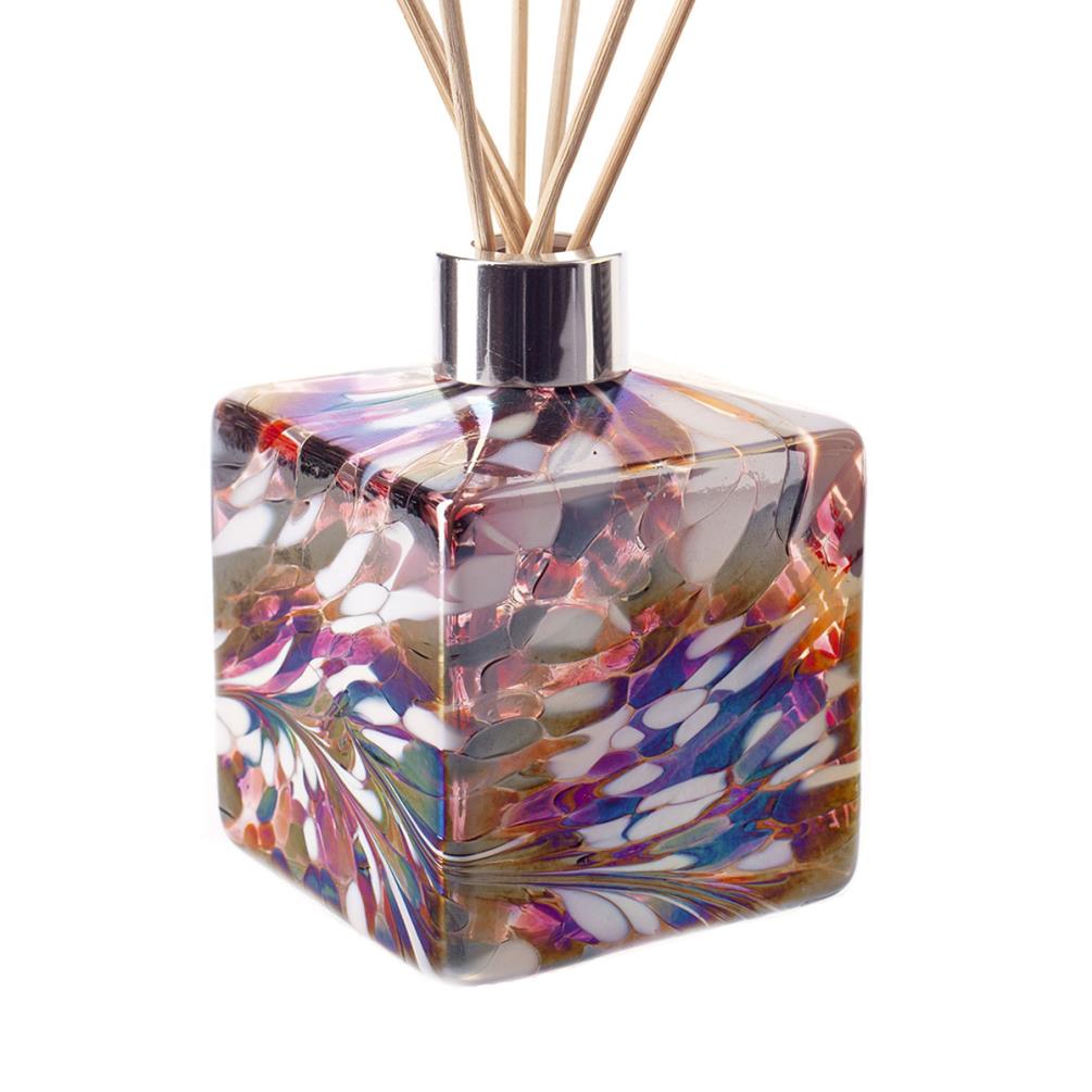 Amelia Art Glass Red Black & White Square Reed Diffuser Gift Set  Extra Image 1